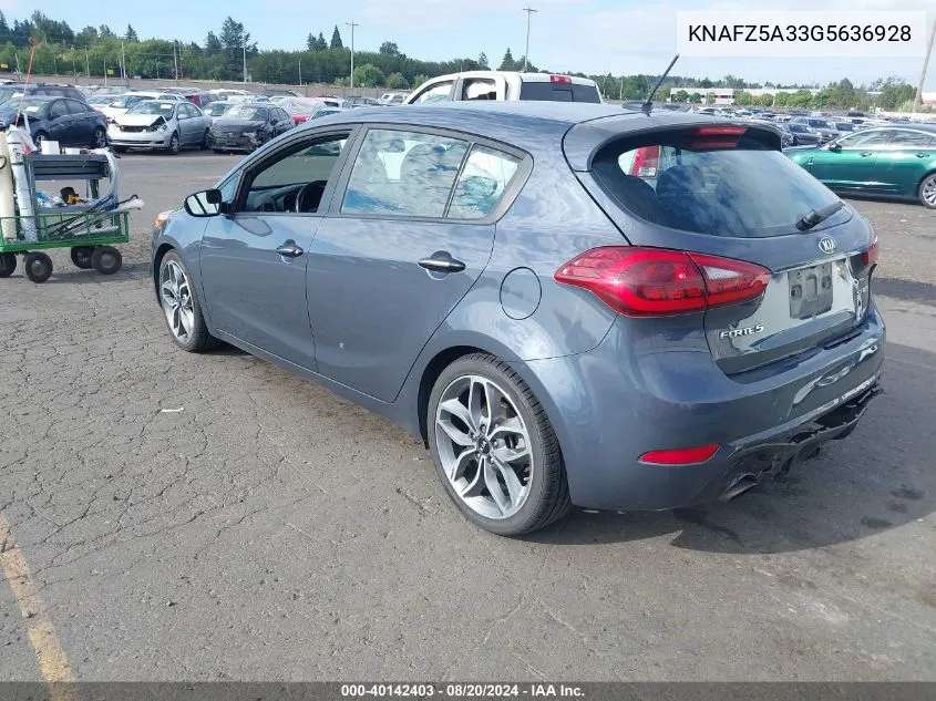 KNAFZ5A33G5636928 2016 Kia Forte Sx