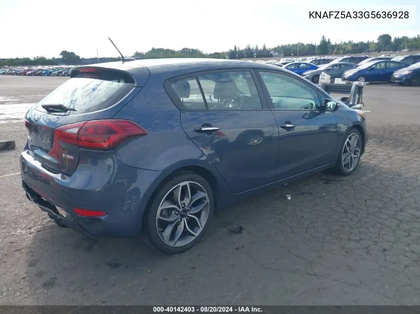 KNAFZ5A33G5636928 2016 Kia Forte Sx