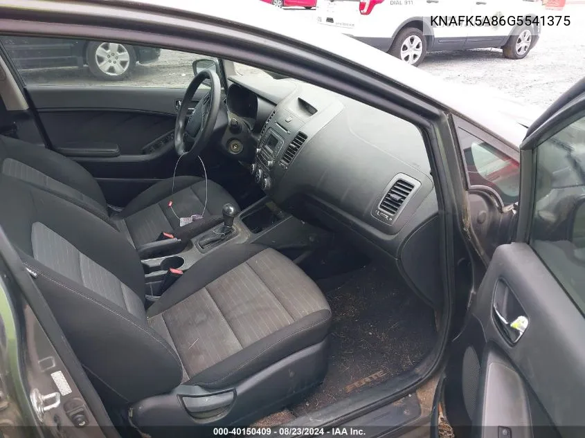 KNAFK5A86G5541375 2016 Kia Forte Lx