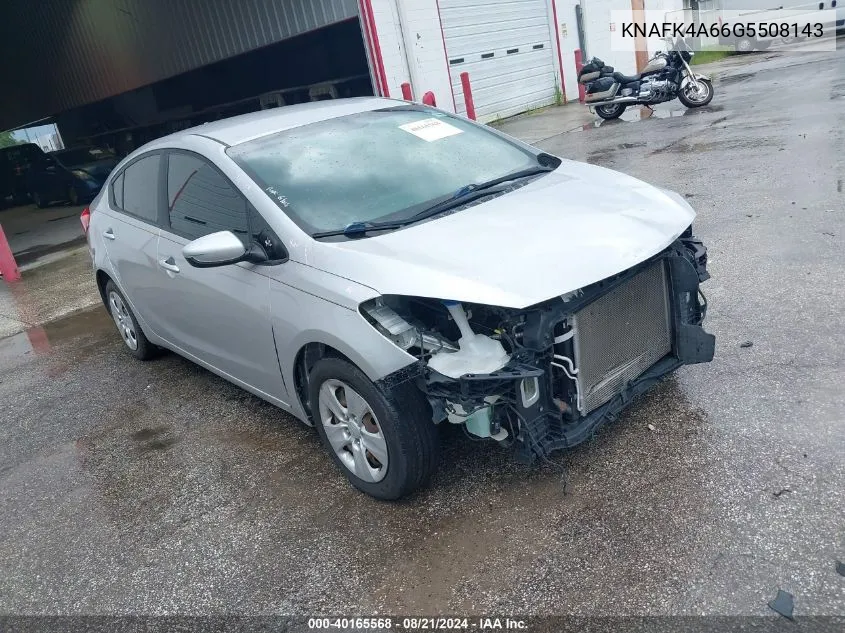 KNAFK4A66G5508143 2016 Kia Forte Lx