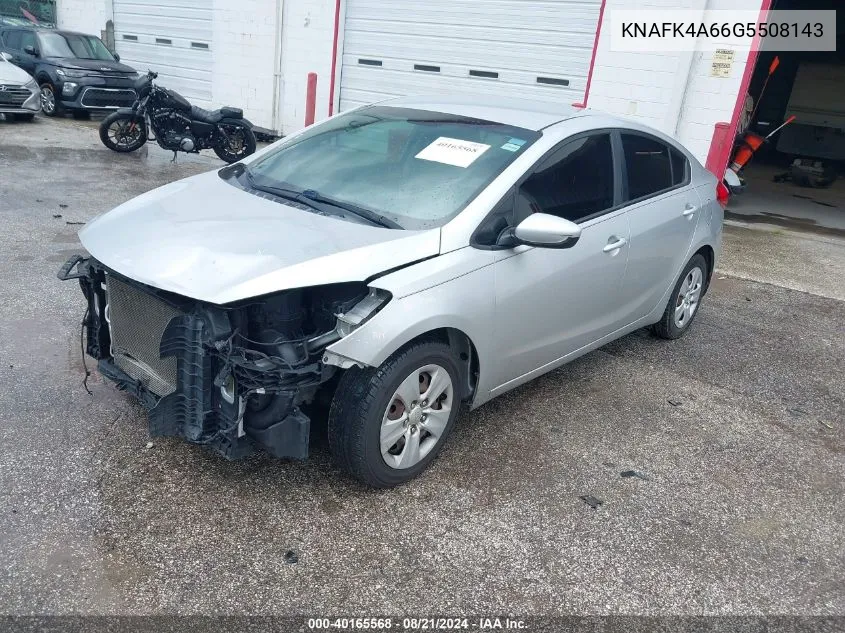 KNAFK4A66G5508143 2016 Kia Forte Lx