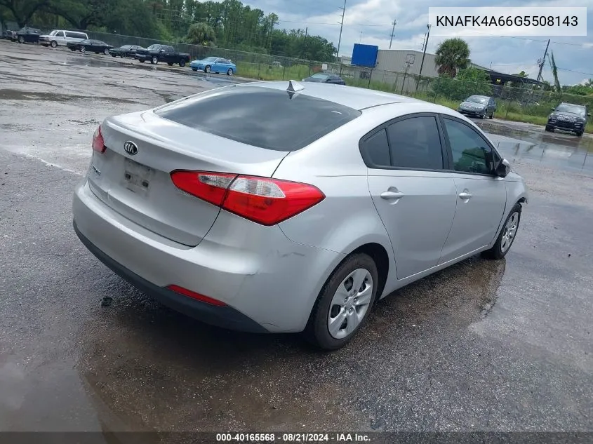 KNAFK4A66G5508143 2016 Kia Forte Lx