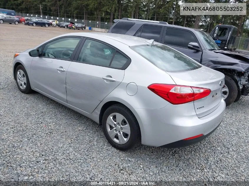 KNAFK4A68G5503252 2016 Kia Forte Lx