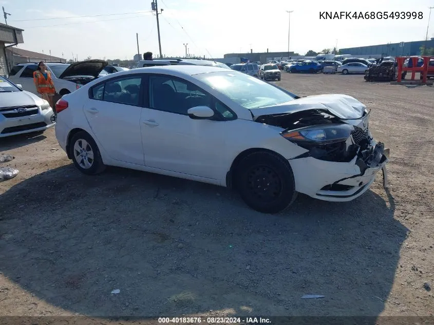 KNAFK4A68G5493998 2016 Kia Forte Lx