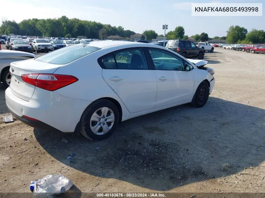 KNAFK4A68G5493998 2016 Kia Forte Lx