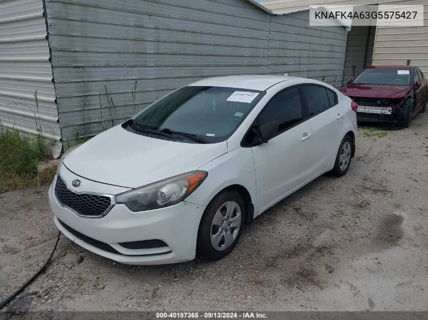 KNAFK4A63G5575427 2016 Kia Forte Lx