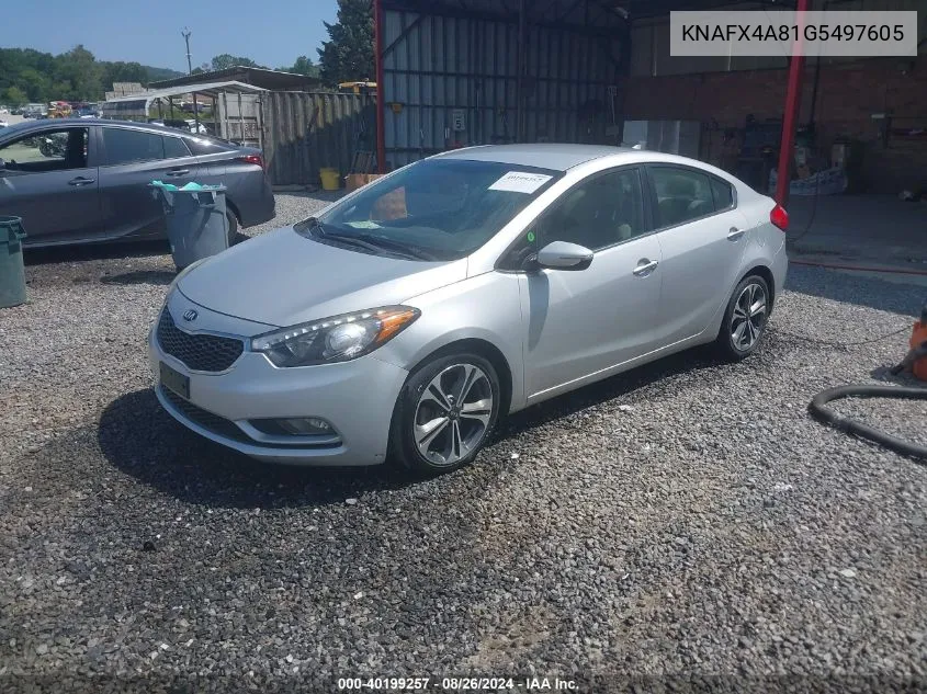 2016 Kia Forte Ex VIN: KNAFX4A81G5497605 Lot: 40199257