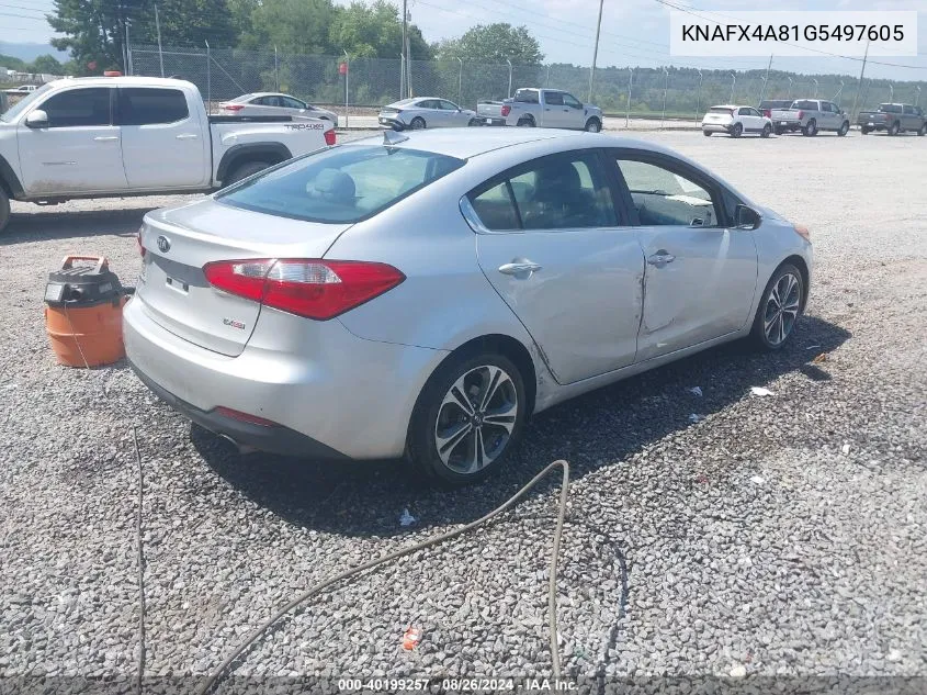 2016 Kia Forte Ex VIN: KNAFX4A81G5497605 Lot: 40199257