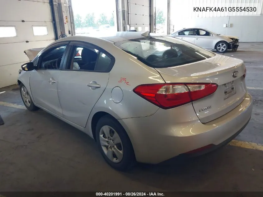 2016 Kia Forte Lx VIN: KNAFK4A61G5554530 Lot: 40201991