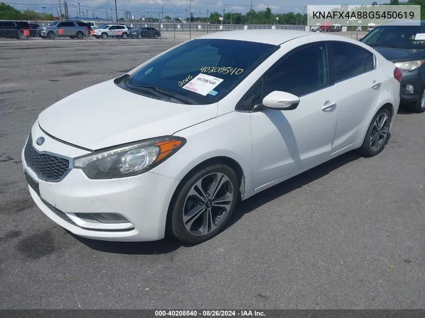 KNAFX4A88G5450619 2016 Kia Forte Ex