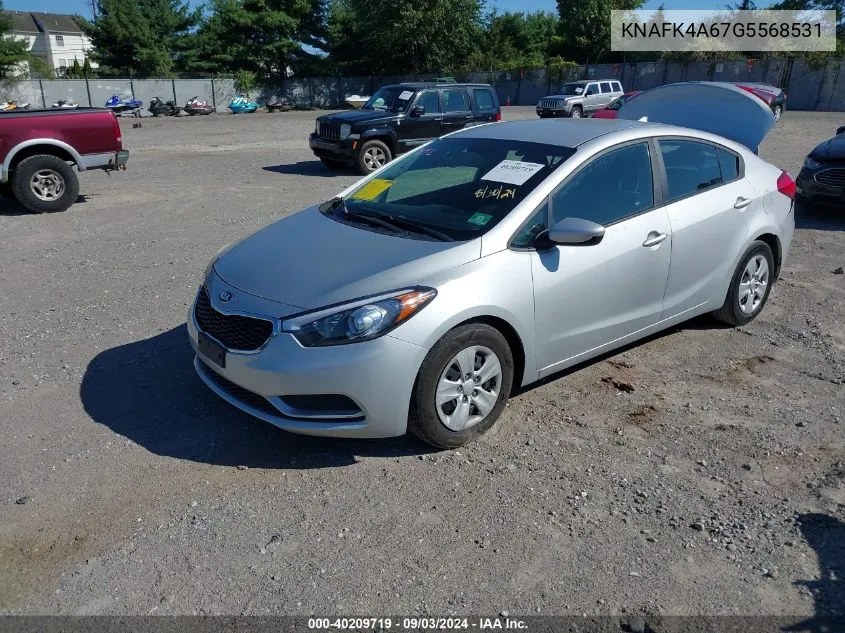 KNAFK4A67G5568531 2016 Kia Forte Lx