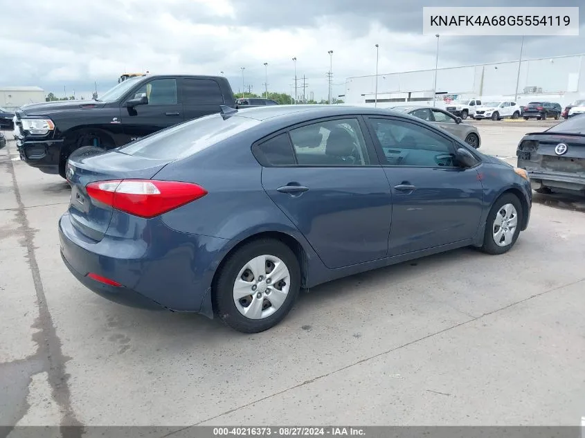 KNAFK4A68G5554119 2016 Kia Forte Lx