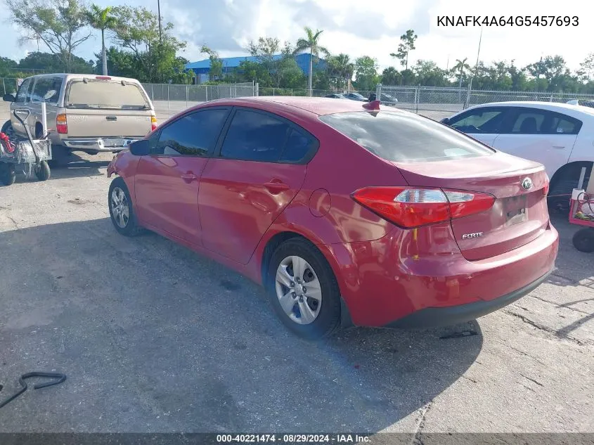 KNAFK4A64G5457693 2016 Kia Forte Lx