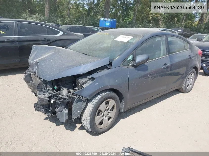 KNAFK4A62G5564130 2016 Kia Forte Lx