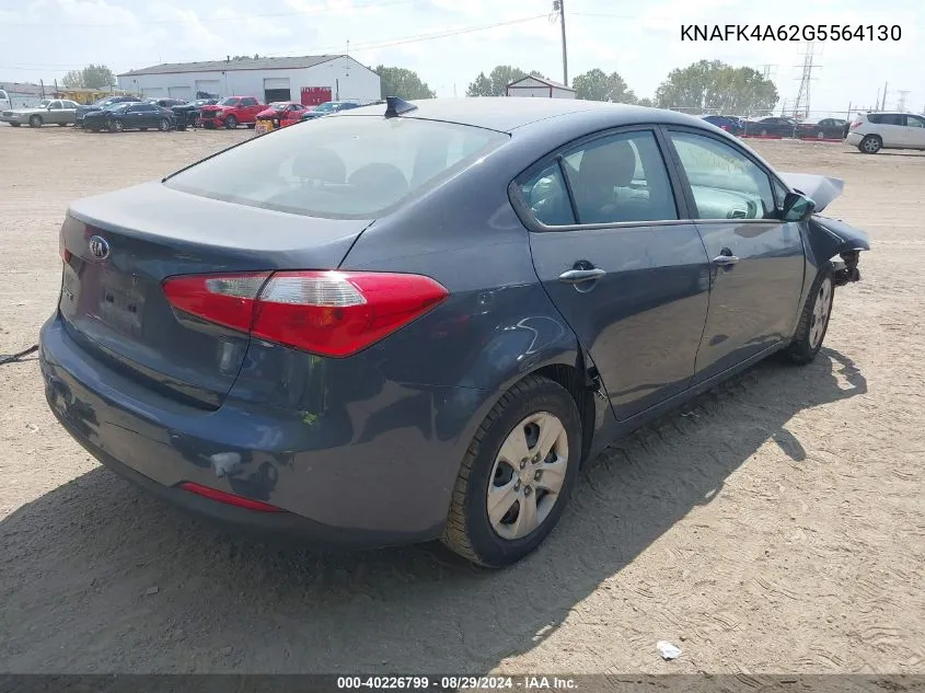 KNAFK4A62G5564130 2016 Kia Forte Lx