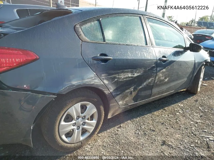 KNAFK4A64G5612226 2016 Kia Forte Lx