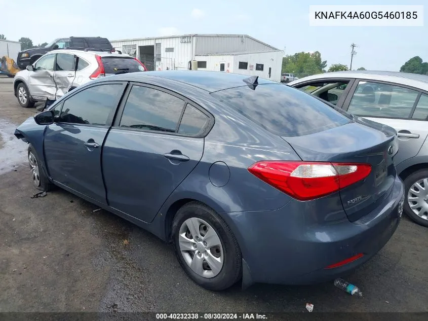 KNAFK4A60G5460185 2016 Kia Forte Lx