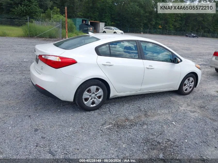 KNAFX4A65G5572210 2016 Kia Forte Lx