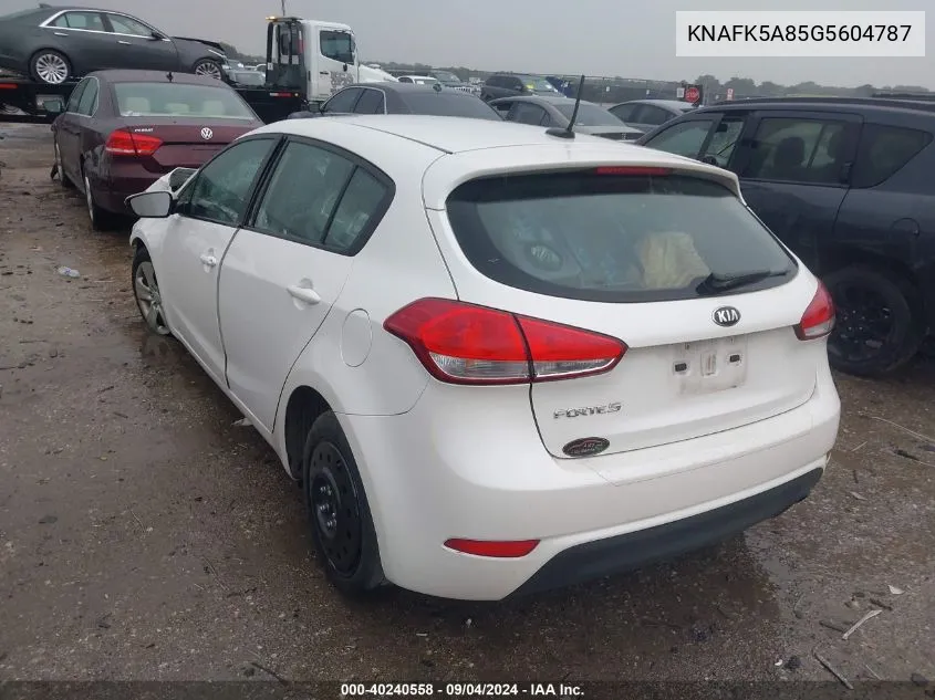 KNAFK5A85G5604787 2016 Kia Forte Lx