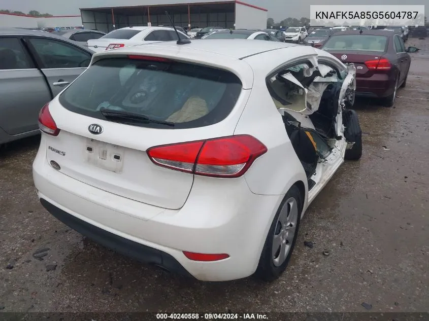 2016 Kia Forte Lx VIN: KNAFK5A85G5604787 Lot: 40240558