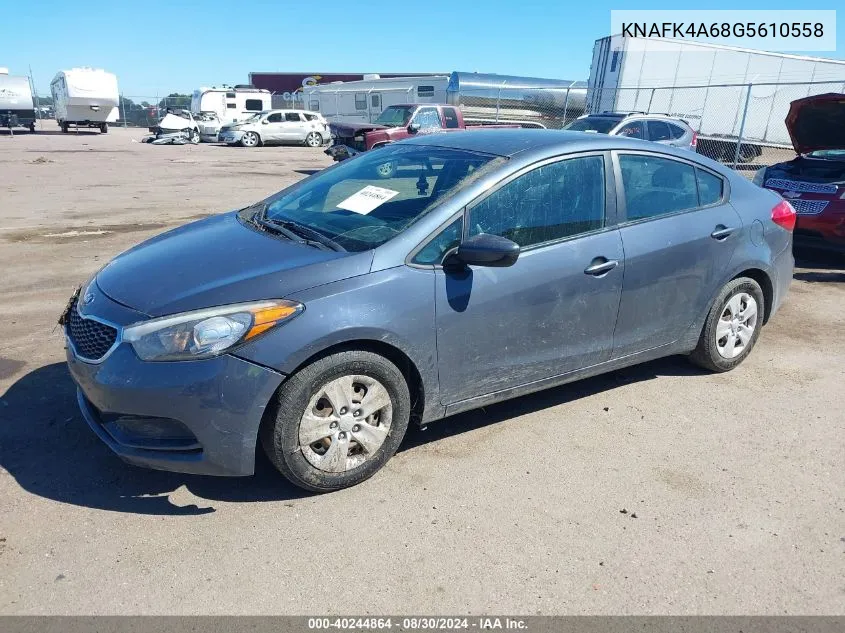 KNAFK4A68G5610558 2016 Kia Forte Lx