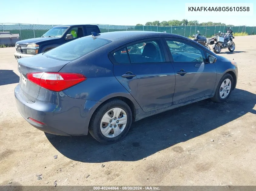 KNAFK4A68G5610558 2016 Kia Forte Lx