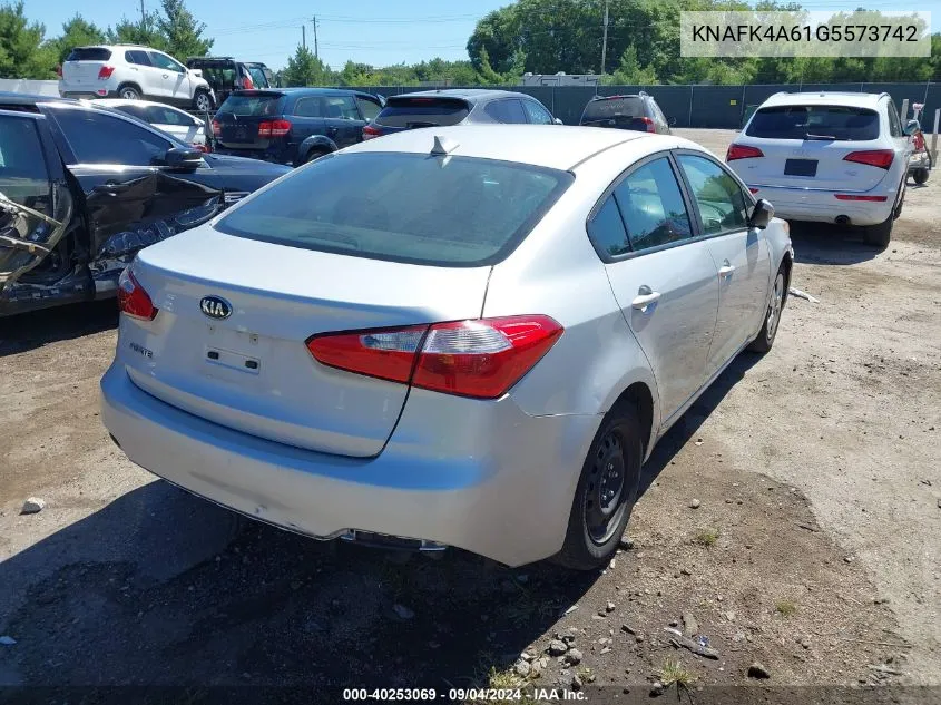 2016 Kia Forte Lx VIN: KNAFK4A61G5573742 Lot: 40253069