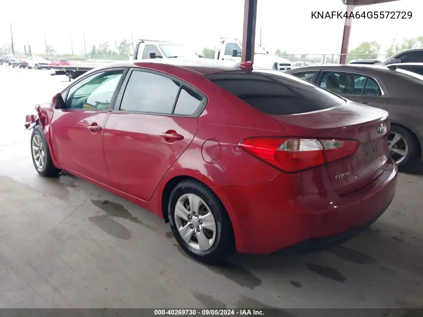 2016 Kia Forte Lx VIN: KNAFK4A64G5572729 Lot: 40269730