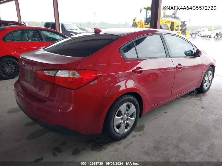 KNAFK4A64G5572729 2016 Kia Forte Lx