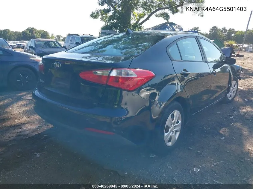 KNAFK4A64G5501403 2016 Kia Forte Lx