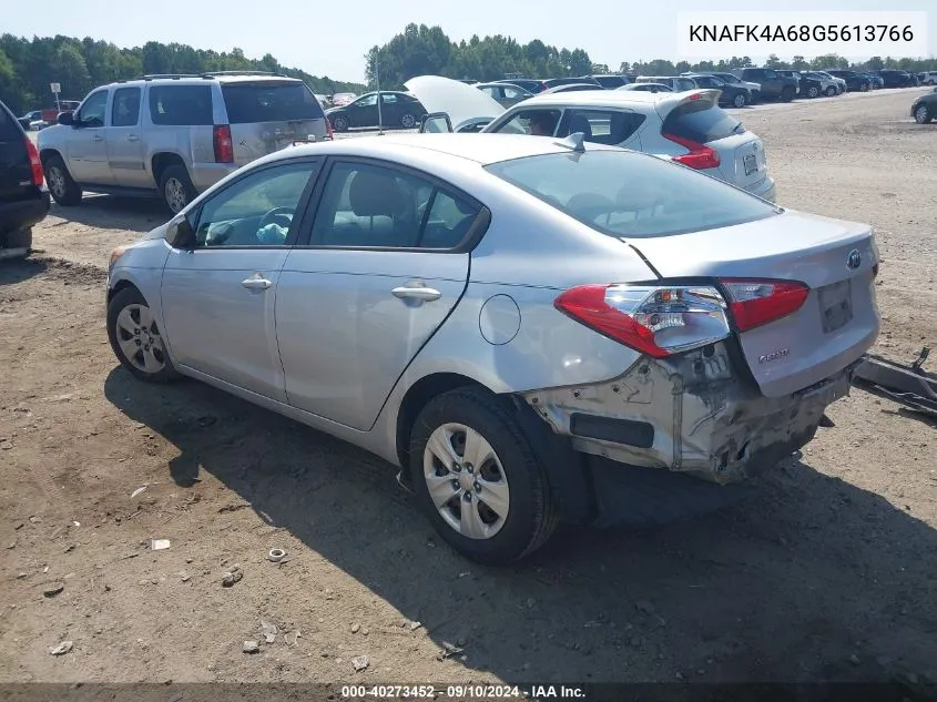 2016 Kia Forte Lx VIN: KNAFK4A68G5613766 Lot: 40273452