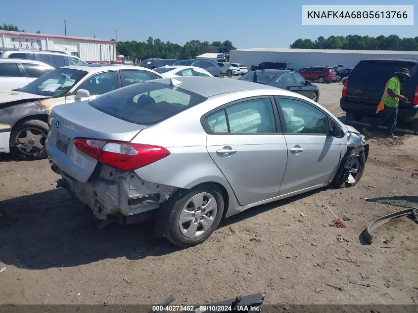 2016 Kia Forte Lx VIN: KNAFK4A68G5613766 Lot: 40273452