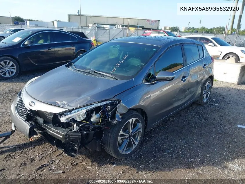 KNAFX5A89G5632920 2016 Kia Forte Ex