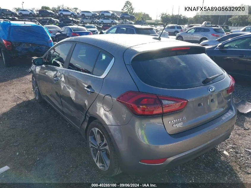 KNAFX5A89G5632920 2016 Kia Forte Ex