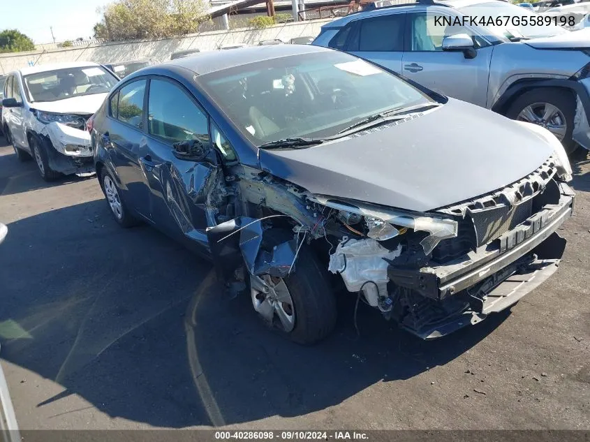 2016 Kia Forte Lx VIN: KNAFK4A67G5589198 Lot: 40286098