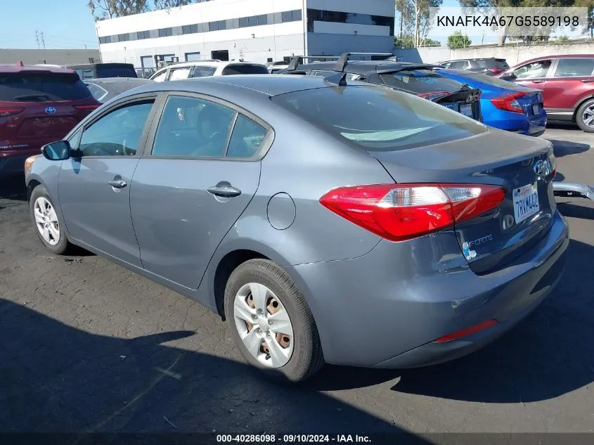 2016 Kia Forte Lx VIN: KNAFK4A67G5589198 Lot: 40286098