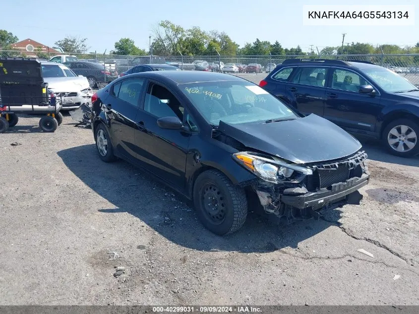 KNAFK4A64G5543134 2016 Kia Forte Lx