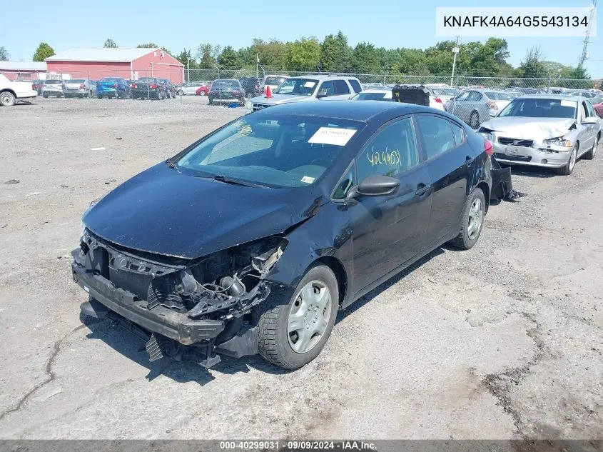 2016 Kia Forte Lx VIN: KNAFK4A64G5543134 Lot: 40299031