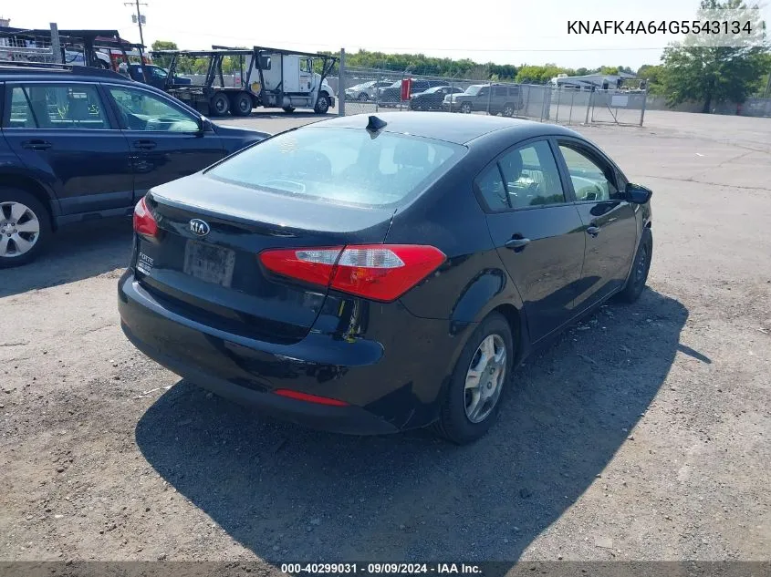 2016 Kia Forte Lx VIN: KNAFK4A64G5543134 Lot: 40299031