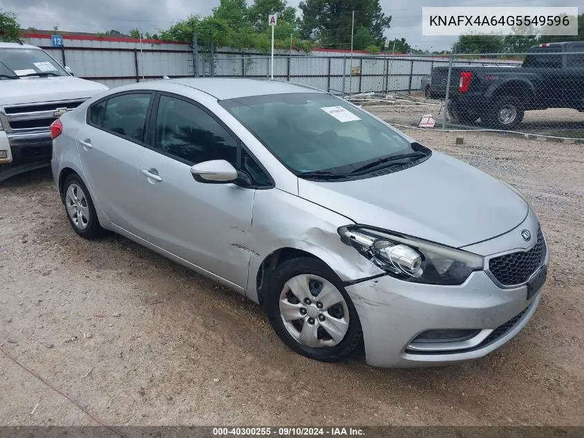 KNAFX4A64G5549596 2016 Kia Forte Lx