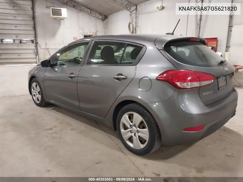 KNAFK5A87G5621820 2016 Kia Forte Lx