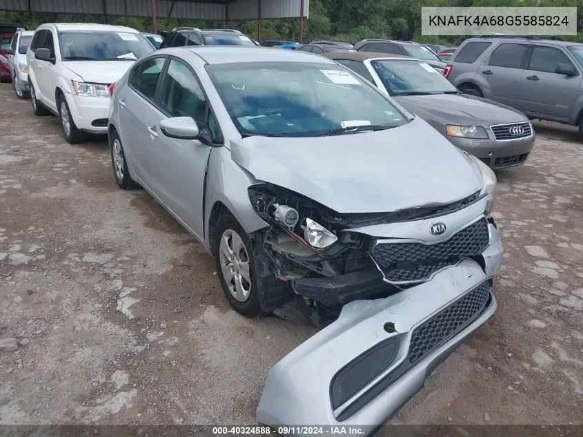 KNAFK4A68G5585824 2016 Kia Forte Lx