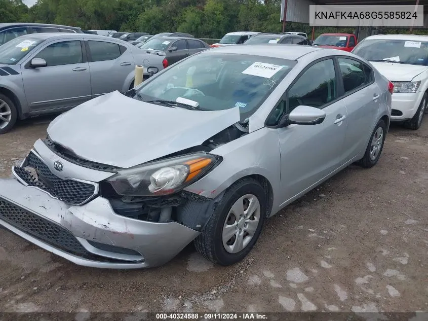 KNAFK4A68G5585824 2016 Kia Forte Lx