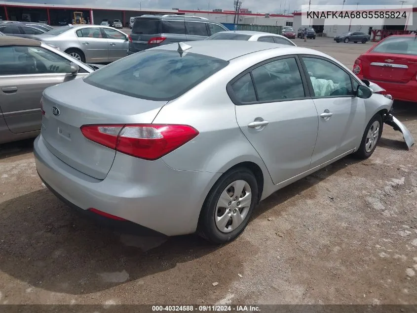 KNAFK4A68G5585824 2016 Kia Forte Lx