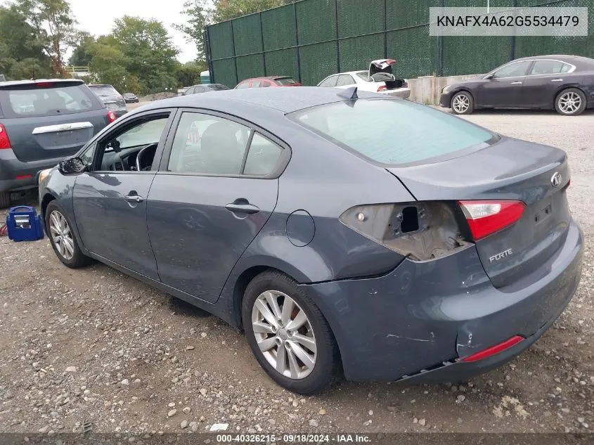 2016 Kia Forte Lx VIN: KNAFX4A62G5534479 Lot: 40326215