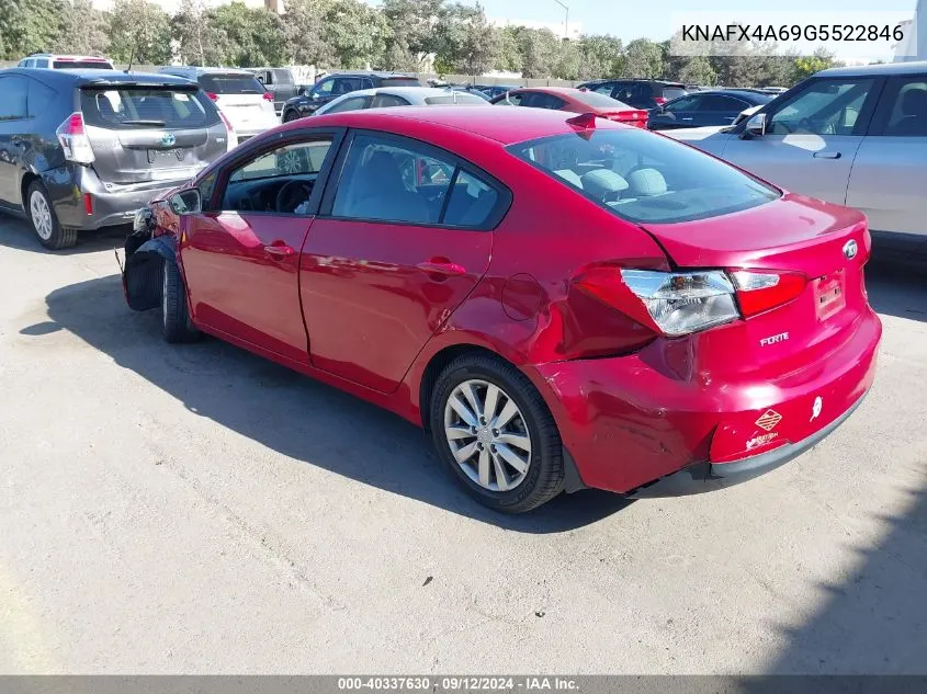 KNAFX4A69G5522846 2016 Kia Forte Lx