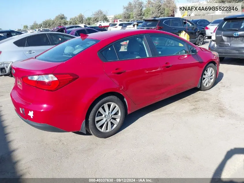 KNAFX4A69G5522846 2016 Kia Forte Lx