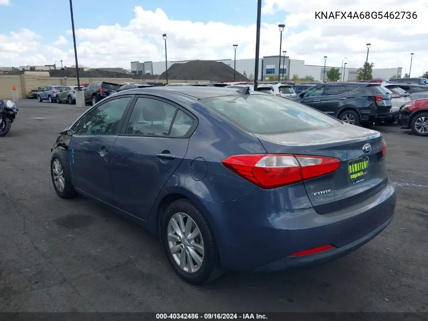 2016 Kia Forte Lx VIN: KNAFX4A68G5462736 Lot: 40342486