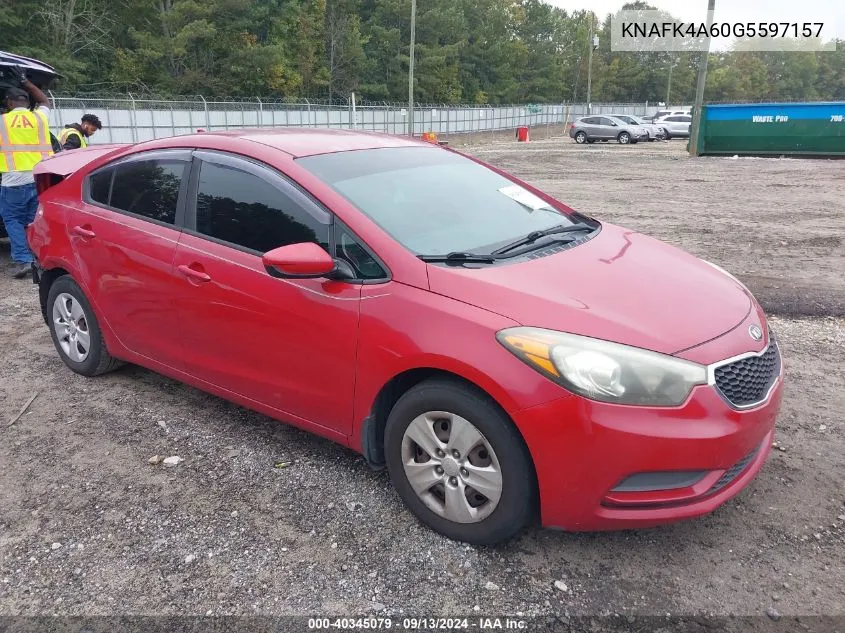 KNAFK4A60G5597157 2016 Kia Forte Lx