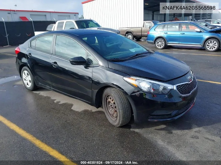 KNAFK4A62G5565598 2016 Kia Forte Lx